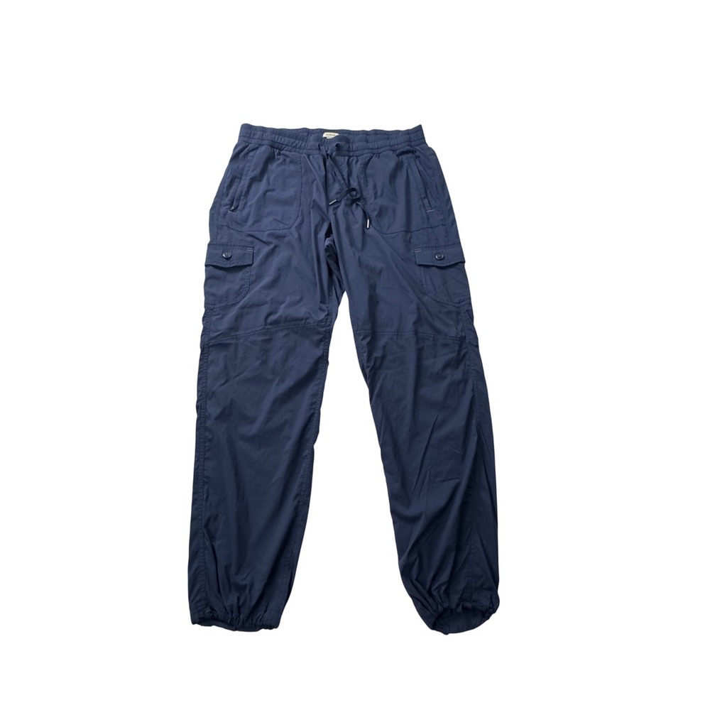 L.L. Bean Mens XL Navy Blue‎ Ripstop Cargo Pants Elastic Waist Hiking Outdoor - Picture 3 of 15